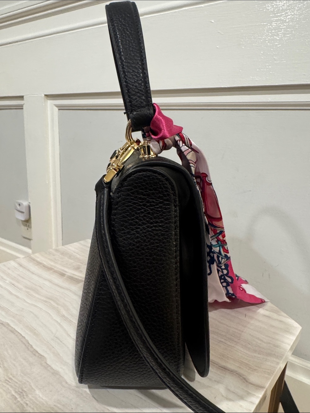 Kate Spade Bag Kyla Top Handle Pebbled Leather Crossbody EUC - Picture 7 of 17